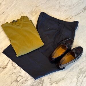 Kenneth Cole Reaction Navy Blue Dress Pants Size 34 x 30